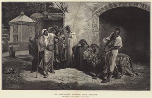De Marabout Heilige Leeuw, Algiers door Eugene Pavy